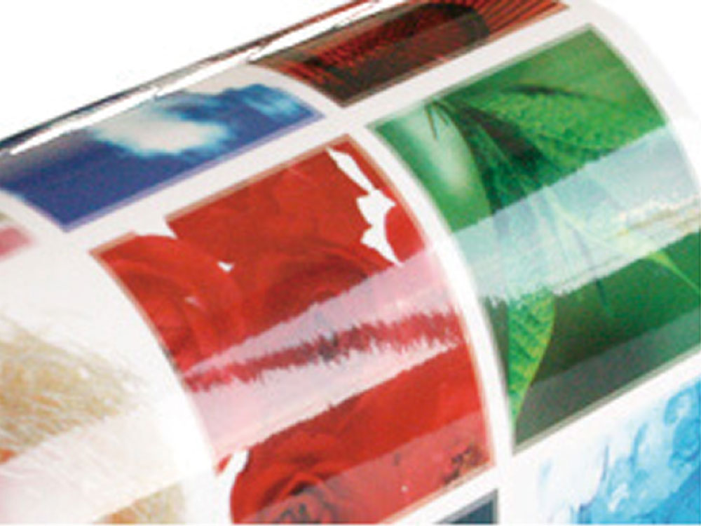 看板のグロスラミネート