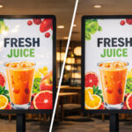 看板のラミネートの比較